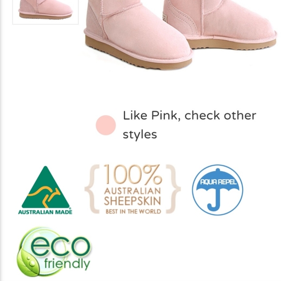 Pure Aussie UGG Boots (Made in Australia)- Pink, Women's Size 9 - Picture 8 of 9